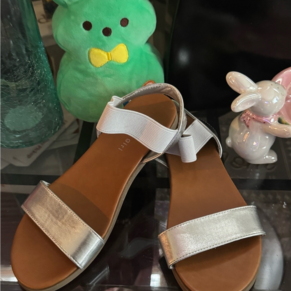 Silver and Brown Sandals for Casual Wear